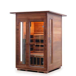 Enlighten Sauna - Diamond 2 Indoor Infrared/Traditional Hybrid Sauna