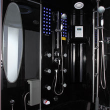 Load image into Gallery viewer, Maya Bath Sienna Steam Shower - Black (Right Sided)