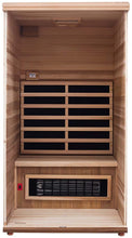 Load image into Gallery viewer, Health Mate - Renew I Infrared Sauna front panel removed to show inside structure