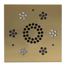 Load image into Gallery viewer, ThermaSol Serenity Light and Music System satin brass square
