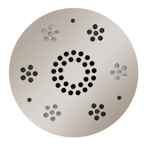 ThermaSol Serenity Light and Music System round polished nickel