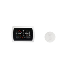 Load image into Gallery viewer, ThermaSol Signatouch Steam Shower Control w/ Trim Upgrade and Steam Head Kit white round
