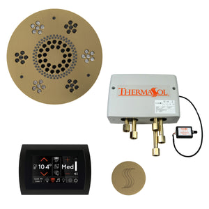 The Total Wellness Package with SignaTouch by ThermaSol round satin brass