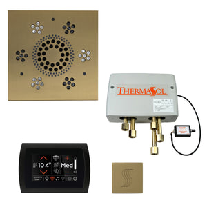 The Total Wellness Package with SignaTouch by ThermaSol square satin brass