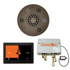 The Wellness Shower Package with ThermaTouch by ThermaSol 10 inch round antique nickel