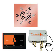 Load image into Gallery viewer, The Wellness Shower Package with ThermaTouch by ThermaSol 10 inch square copper