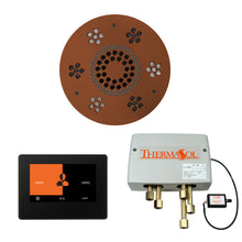 Load image into Gallery viewer, The Wellness Shower Package with ThermaTouch by ThermaSol 7 inch round antique copper