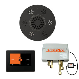 The Wellness Shower Package with ThermaTouch by ThermaSol 7 inch round matte black