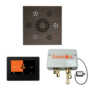 The Wellness Shower Package with ThermaTouch by ThermaSol 7 inch square oil rubbed bronze