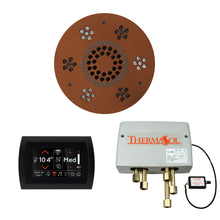 Load image into Gallery viewer, The Wellness Shower Package with SignaTouch by ThermaSol round antique copper