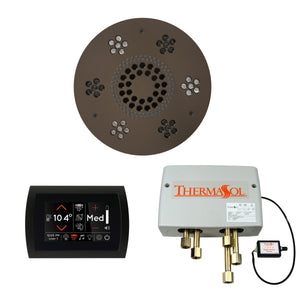 The Wellness Shower Package with SignaTouch by ThermaSol round oil rubbed bronze