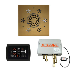 The Wellness Shower Package with SignaTouch by ThermaSol square antique brass