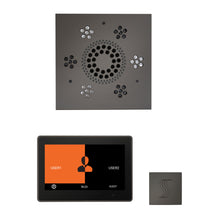 Load image into Gallery viewer, The Wellness Steam Package with ThermaTouch by ThermaSol 10 inch square black nickel