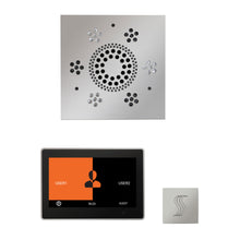 Load image into Gallery viewer, The Wellness Steam Package with ThermaTouch by ThermaSol 10 inch square polished chrome
