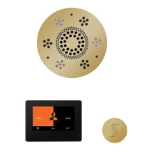 Load image into Gallery viewer, The Wellness Steam Package with ThermaTouch by ThermaSol 7 inch round polished brass