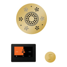 Load image into Gallery viewer, The Wellness Steam Package with ThermaTouch by ThermaSol 7 inch round polished gold
