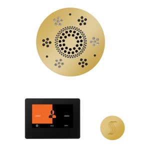 The Wellness Steam Package with ThermaTouch by ThermaSol 7 inch round polished gold