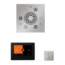 Load image into Gallery viewer, The Wellness Steam Package with ThermaTouch by ThermaSol 7 inch square polished chrome
