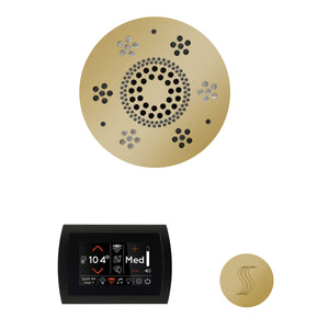 The Wellness Steam Package with SignaTouch by ThermaSol round polished brass