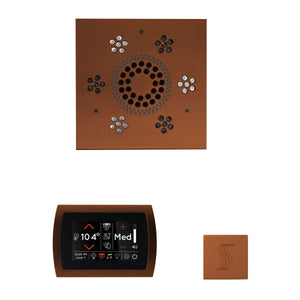 The Wellness Steam Package with SignaTouch by ThermaSol square antique copper trim upgraded