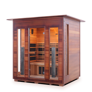 Enlighten Sauna - Diamond 4 Indoor Infrared/Traditional Hybrid Sauna