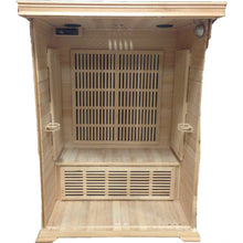 Load image into Gallery viewer, 2 Person Cedar Sauna w/Carbon Heaters/Vertical Heater Panels - HL200K1 Cordova (8-10 Week Lead Time)
