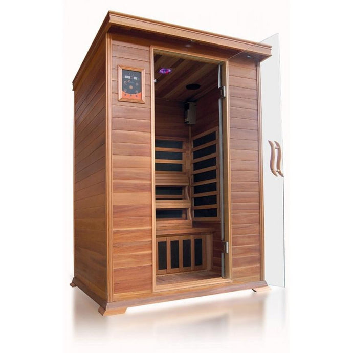 2 Person Cedar Sauna w/Carbon Heaters - HL200K Sierra (8-10 Week Lead Time)