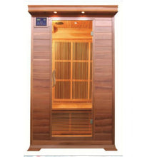 Load image into Gallery viewer, 2 Person Cedar Sauna w/Carbon Heaters/Vertical Heater Panels - HL200K1 Cordova (8-10 Week Lead Time)