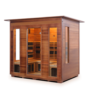Enlighten Sauna - Diamond 5 Indoor Infrared/Traditional Hybrid Sauna