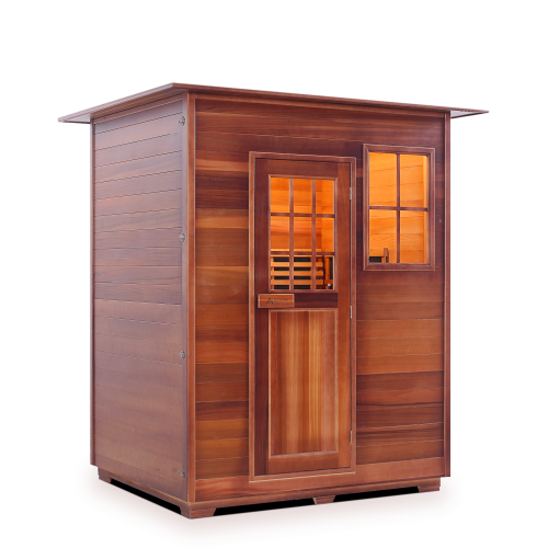 Enlighten Sauna - Sapphire 3 Indoor Infrared/Traditional Hybrid Sauna