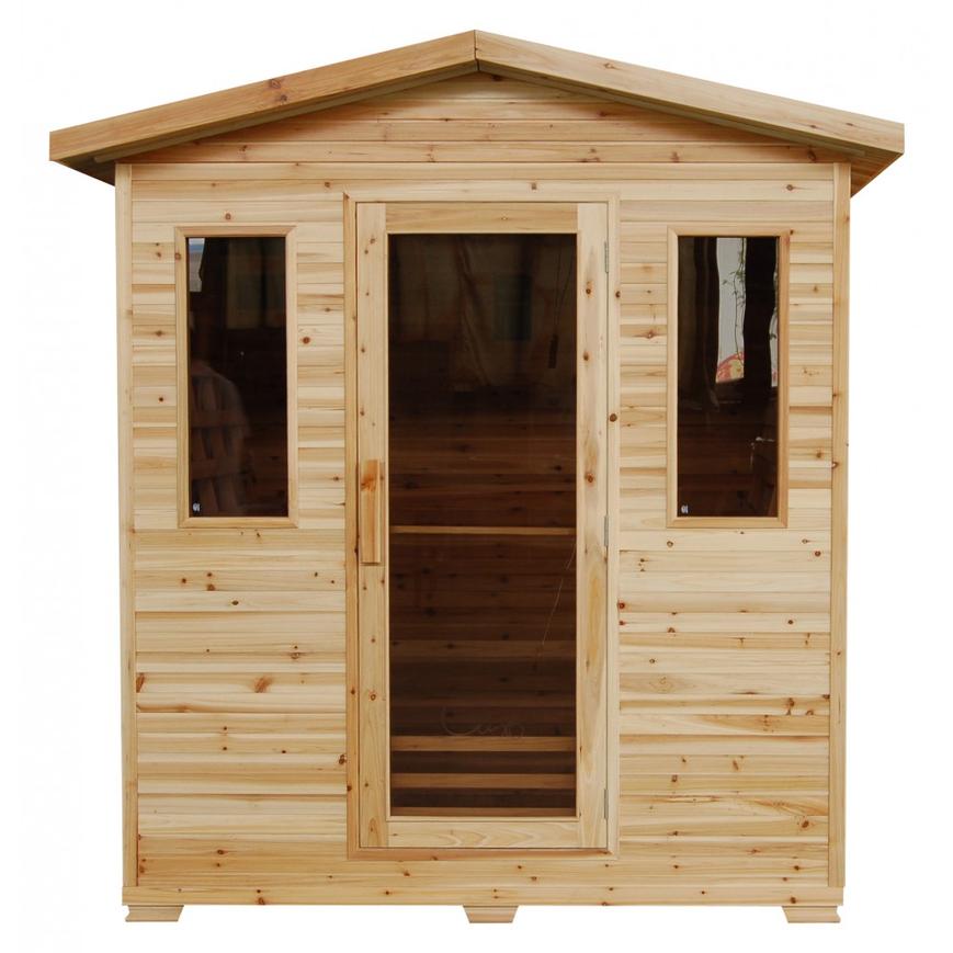 3 Person Outdoor Sauna w/Ceramic Heater - HL300D Grandby (8-10 Week Lead Time)