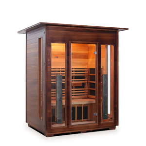 Enlighten Sauna - Diamond 3 Indoor Infrared/Traditional Hybrid Sauna