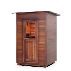 Enlighten Sauna - Sapphire 2 Indoor Infrared/Traditional Hybrid Sauna