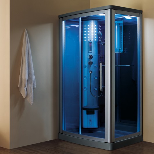 Mesa WS-802L (R/L) 45x32 Blue Glass Steam Shower