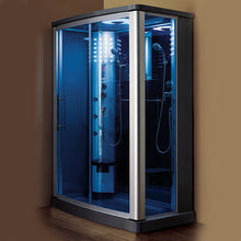 Load image into Gallery viewer, Mesa WS-803L Blue Glass 54x35 Steam Shower