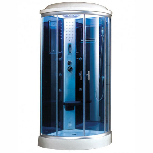 Mesa WS-9090K Blue Glass 36x36 Steam Shower