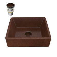 Load image into Gallery viewer, Attica 19 in. Handmade Vessel Sink in Hammered Antique Copper