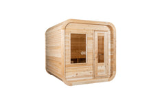 Load image into Gallery viewer, Dundalk Leisurecraft Canadian Timber Luna Sauna with white background facing the right