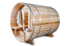 Load image into Gallery viewer, Dundalk Leisurecraft Canadian Timber Serenity Barrel Sauna facing left