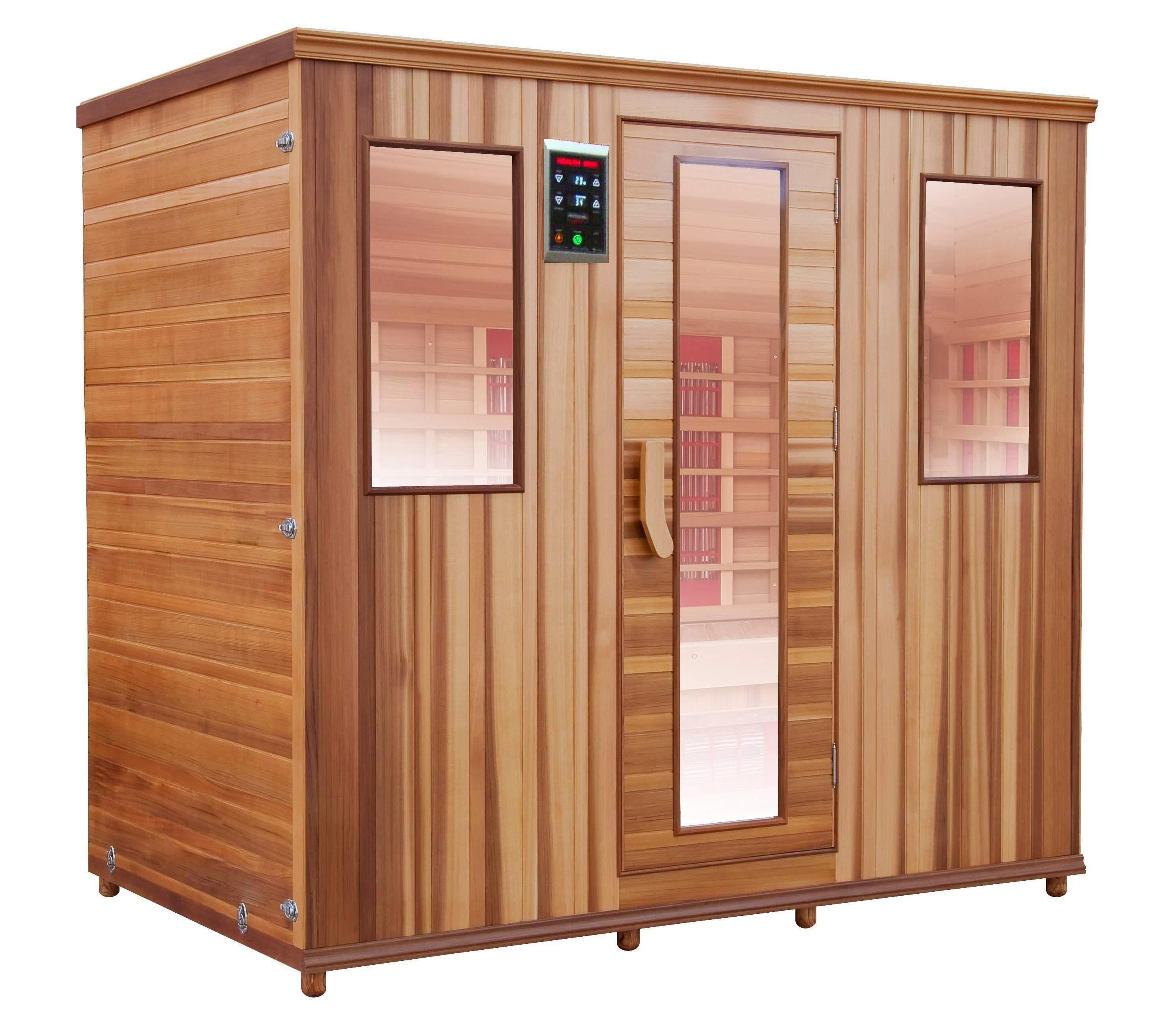 Health Mate - Therapy Lounge Infrared Sauna right facing view with plain blank background