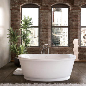 Atlantis Whirlpools Allure 36 x 66 Freestanding Tub with Center Drain