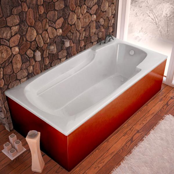 Atlantis Whirlpools Eros 36 x 72 Rectangular Air Jetted Bathtub Right Sided - 3672EAR