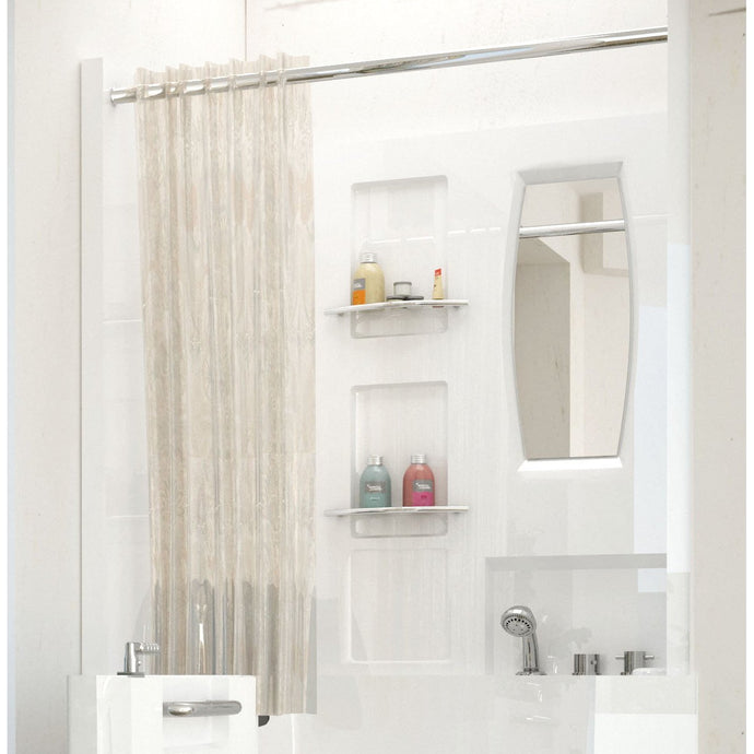 MediTub Shower Enclosure 31 x 40  3-Piece Walk-In Bathtub Surround in White - 3140SEN