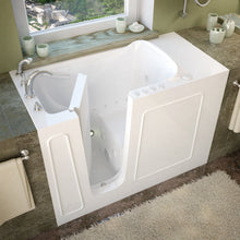 Load image into Gallery viewer, MediTub Walk-In 26 x 53 Left Drain White Whirlpool &amp; Air Jetted Walk-In Bathtub - 2653LWD