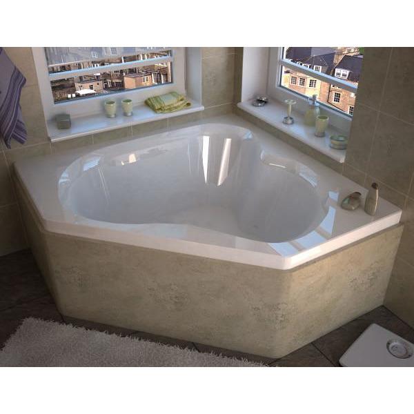 Atlantis Whirlpools Cascade 60 x 60 Corner Air Jetted Bathtub Right Sided