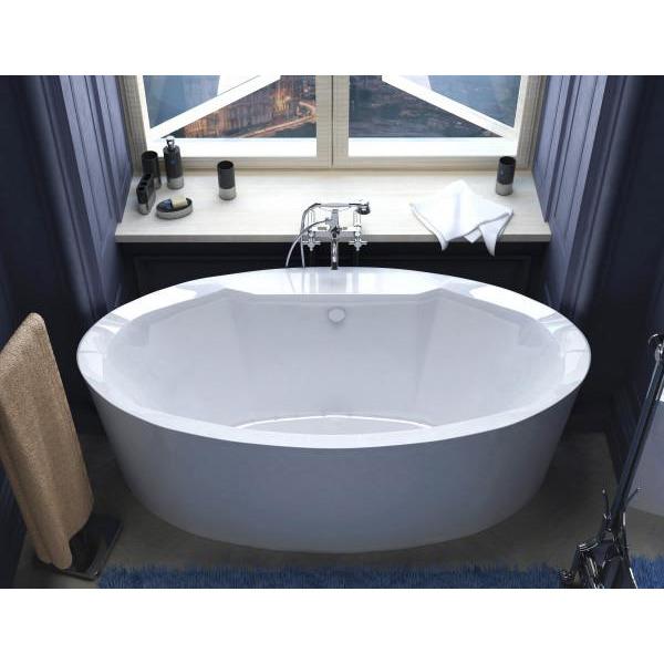 Atlantis Whirlpools Suisse 34 x 68 Oval Freestanding Air Jetted Bathtub - 3468SA