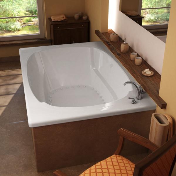 Atlantis Whirlpools Charleston 48 x 78 Rectangular Air Jetted Bathtub Left Sided