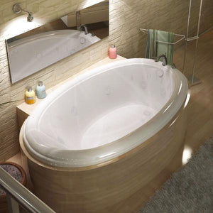Atlantis Whirlpools Petite 42 x 70 Oval Whirlpool Jetted Bathtub Right Sided - 4270PWR