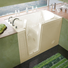Load image into Gallery viewer, MediTub Walk-In 30 x 54 Left Drain Biscuit Air Jetted Walk-In Bathtub - 3054LBA
