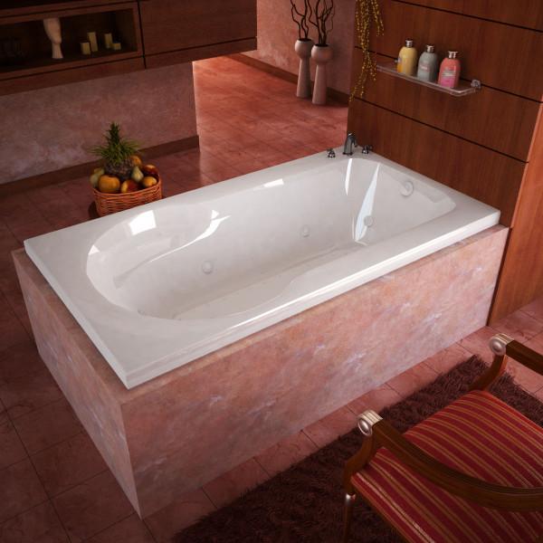 Atlantis Whirlpools Zepher 32 x 60 Rectangular Air & Whirlpool Jetted Bathtub Right Sided - 3260ZDR